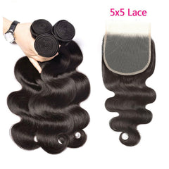 LUCASHA 20-inch body wave bundles with closure ready for long, flowing looks.