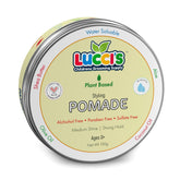 LUCCI’S Baby Hair Gel 5oz jar demonstrates gentle plant-based hold for infants.