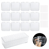 LUCKJUJU press-on nail storage box front view with compact acrylic display.