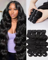 Lucklady 16A raw body wave 18inch bundles show natural shine for everyday wear