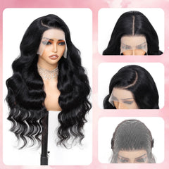 LUCKOKOS virgin human hair close-up emphasizing soft, tangle-free texture