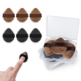 LuckyOpt mini powder puffs in travel case for on-the-go touch-ups