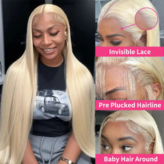 LUCLUEME 613 lace-front wig 200-density for fuller volume and style