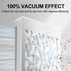 L'UGX Nail Dust Collector operates quietly for a calm salon.