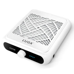 L'UGX Rechargeable Nail Dust Collector front view for cordless mobile manicures.