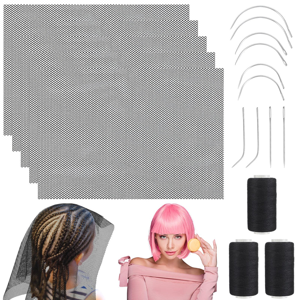 Luinabio hair net 26x18 inch coverage for secure wig sewing.