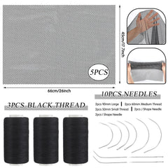 Luinabio weaving net black durable for long sewing sessions.