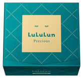 Lululun Precious Green face mask apply demonstrates hydration and daily anti-aging care.