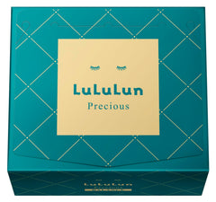 Lululun Precious Green face mask apply demonstrates hydration and daily anti-aging care.