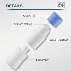 Lulupack roller bottle liner-detached — easy refilling with clean hands.