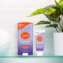 Lume bundle 72-hour odor control highlights comprehensive protection from head to toe.