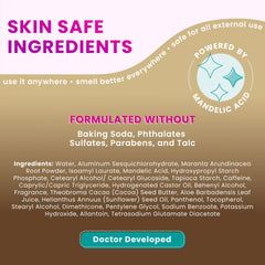 Lume pea-size amount texture demonstrates lotion-like rub-in and skin-friendly formula.