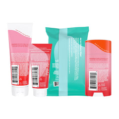Lume Peony Rose invisible cream tube in use for discreet underarm odor protection.