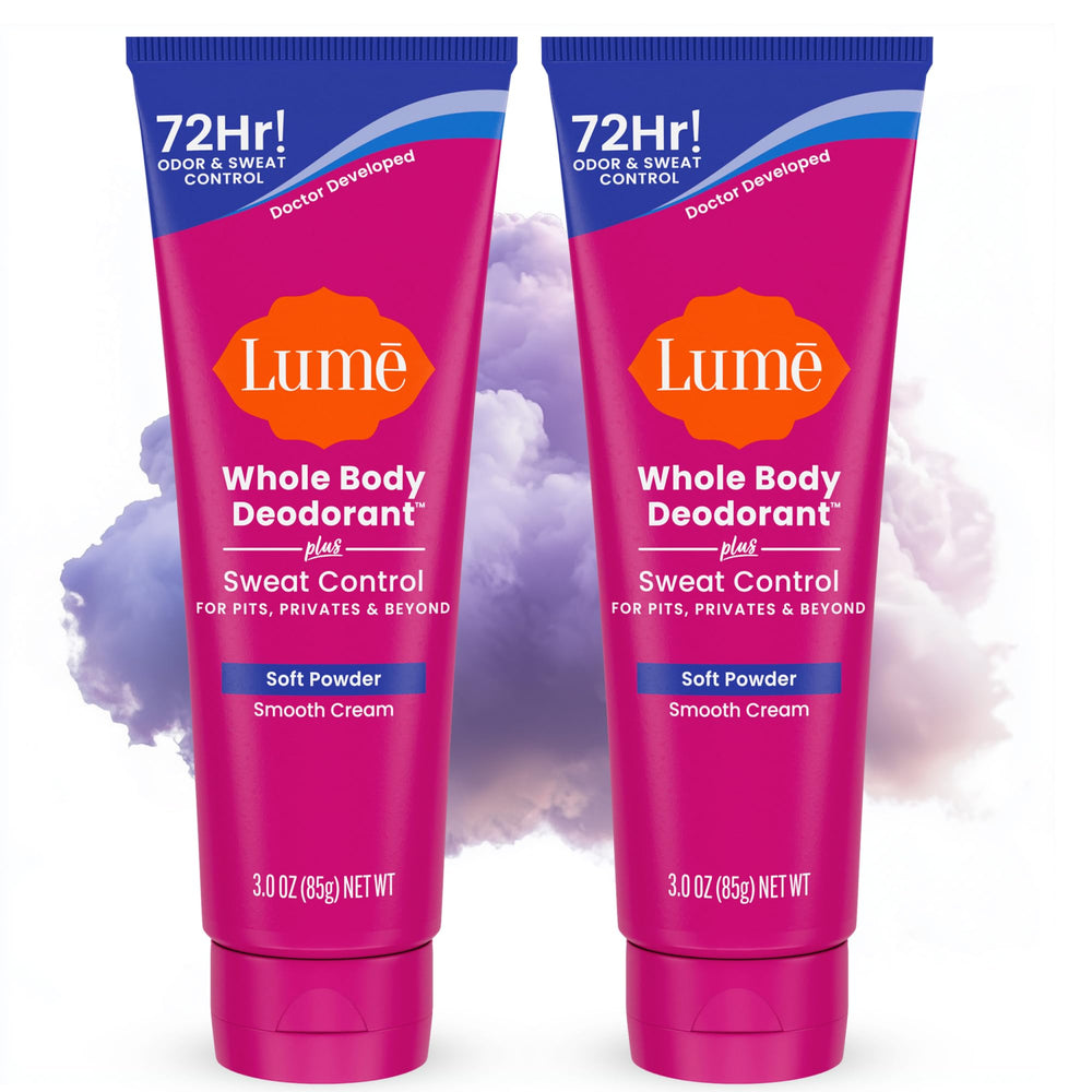 Lume Smooth Cream Tube close-up demonstrates silky texture for precise odor control.