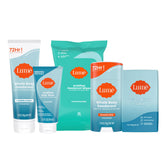 Lume smooth solid stick in use for day-long odor control on skin