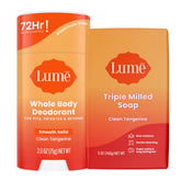 Lume Smooth Solid Stick application demonstrates easy glide and long-lasting odor control.