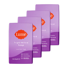 Lume triple milled bar soap delivers rich moisture with creamy lather for daily cleansing
