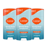 Lume unscented whole-body deodorant pack3 hero offers all-day odor protection.