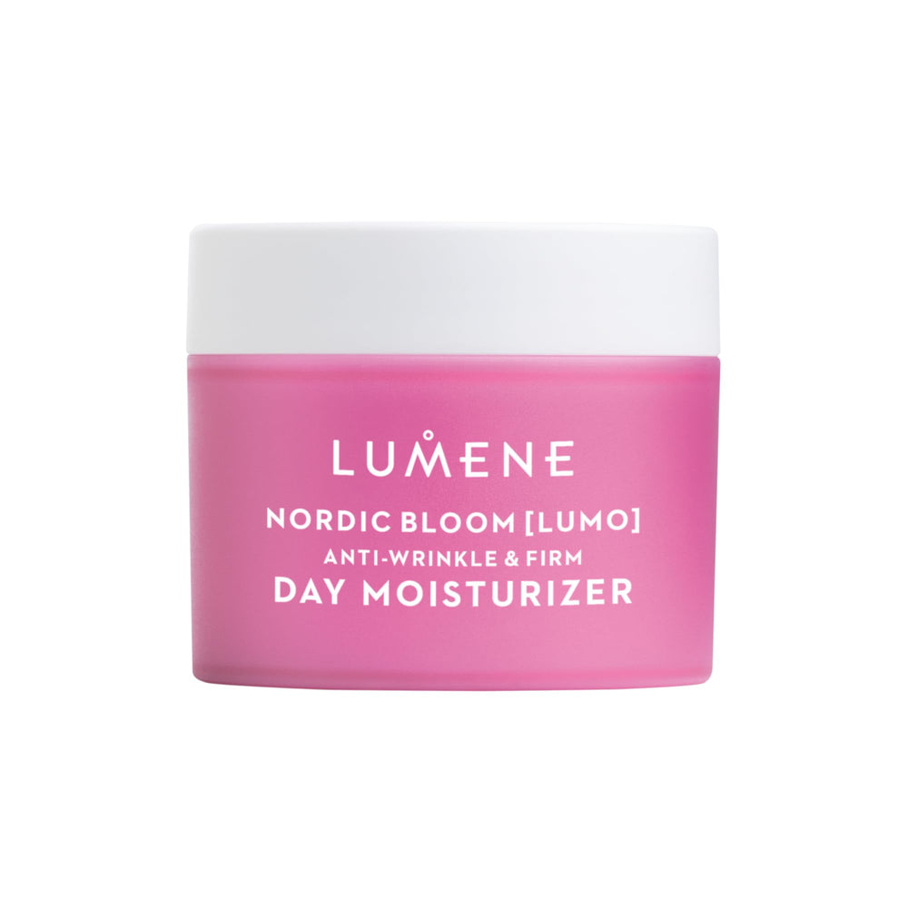 Lumene Nordic Bloom Lumo bottle front promotes daily hydration and radiant skin