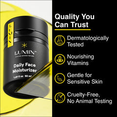 Lumin Daily Face Moisturizer in routine shows easy morning use