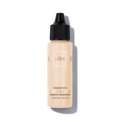 Luminess Air Silk bottle-010 showcases sheer-to-medium coverage for a natural satin finish