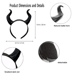 LUNROUG adjustable-band devil horns for secure comfortable wear