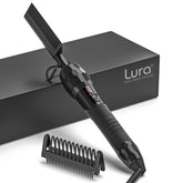 LURA hot comb with digital display showing precise temperature for styling