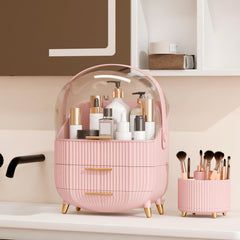 Lurcns vanity display organizer with drawer storage fits skincare and makeup tools.