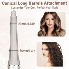 Luresta automatic curl action demonstrates hands-free curling in use.