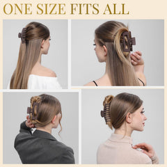 LuSeren 4.3 inch clip grips thick hair securely for styling sessions.