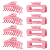 LuSeren pink hair clip close-up showing secure grip for thick hair
