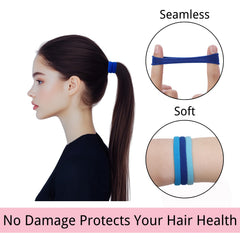 LuSeren seamless design hair ties reduce creases for quick adjustments.
