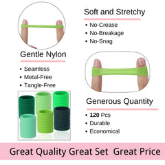 LuSeren seamless nylon material highlights gentle stretch and snag-free design.