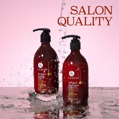 Luseta Argan Oil Conditioner bottle front highlighting smoothing care