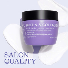 L LUSETA Luseta biotin collagen hair mask with argan oil for nourishment and moisture.