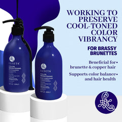 Luseta Blue Shampoo lather demonstrates cleansing while reducing orange and copper reflections.