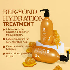 Luseta Manuka Honey shampoo lather close-up highlighting gentle cleansing