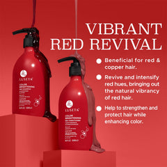 Luseta Red Hair Set packaging on display for color treated hair