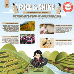 Luseta rice water conditioner bottle delivering hydration and frizz control.