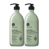 Luseta Rosemary Mint Strengthening Shampoo bottle shows hydrating formula for smoother hair