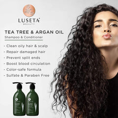 Luseta detangling conditioner bottle promotes smoother, frizz-free results