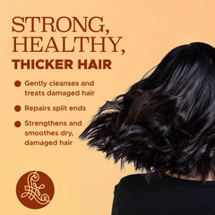 Luseta turmeric-collagen conditioner bottle shows hydrating, color-safe care for smooth strands.