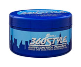 Luster's S-Curl 360 Wave Control Pomade jar front for strong wave definition