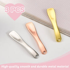 LUTQ cosmetics scoop rose gold ready for cream and mask application