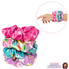 LUV HER non-toxic-safety scrunchies closeup for kid-friendly hair accessories