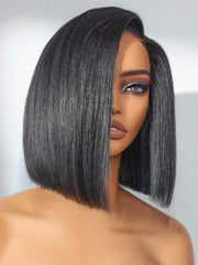 LUVME HAIR bob-wig 100% human hair with natural 10-inch length for daily wear.