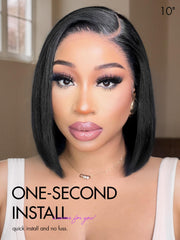 LUVME HAIR glueless-lace-front-wig blends with skin for quick, glue-free styling.