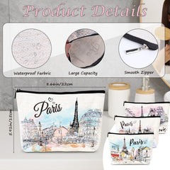 Luvsweets waterproof canvas pouch opened showing protected cosmetics and easy cleaning