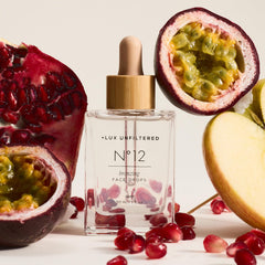 Lux Unfiltered N°12 drops applied for customizable shade on face