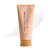 Lux Unfiltered N 32 gradual self tanner bottle shows a buildable glow for customizable shade